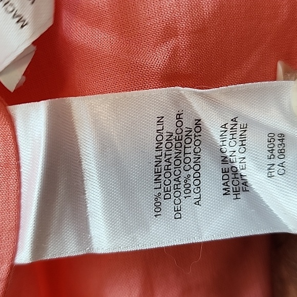 Jones New York Peach Linen Belted Wrap Dress, Size 8 - Picture 15 of 17